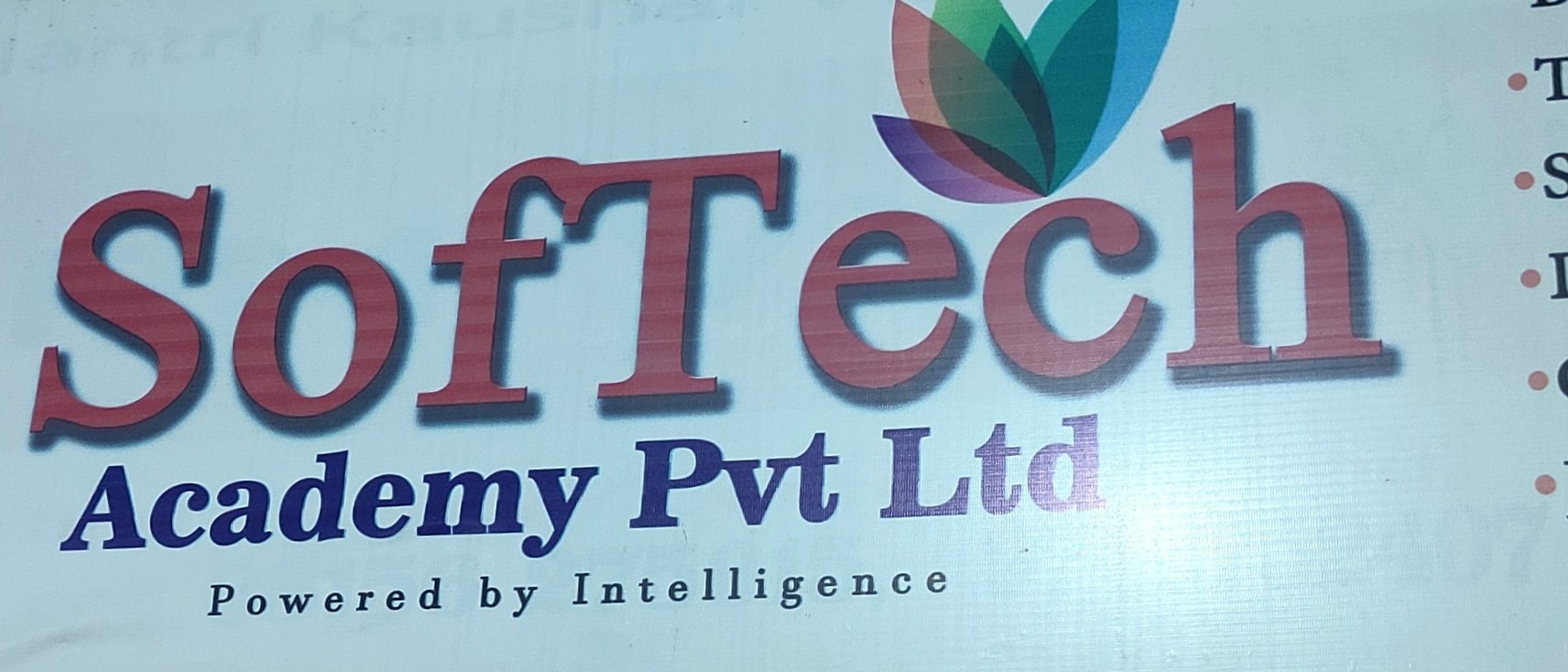 iSoftech brand sign